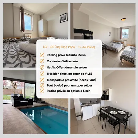 Cozy Nest Paris 30 Min Montfermeil